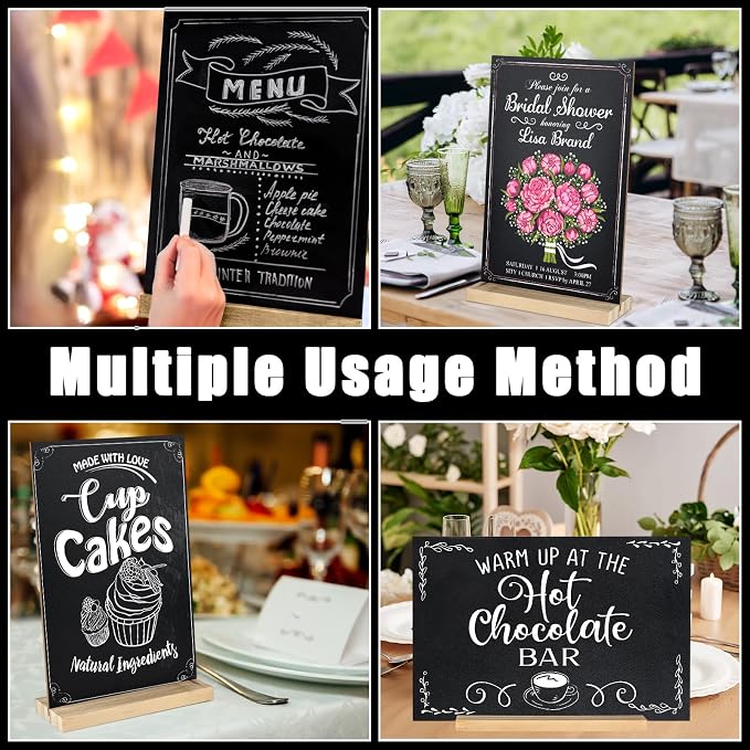 BOUBONI 1 Pack Small Chalkboard Signs - Image 6