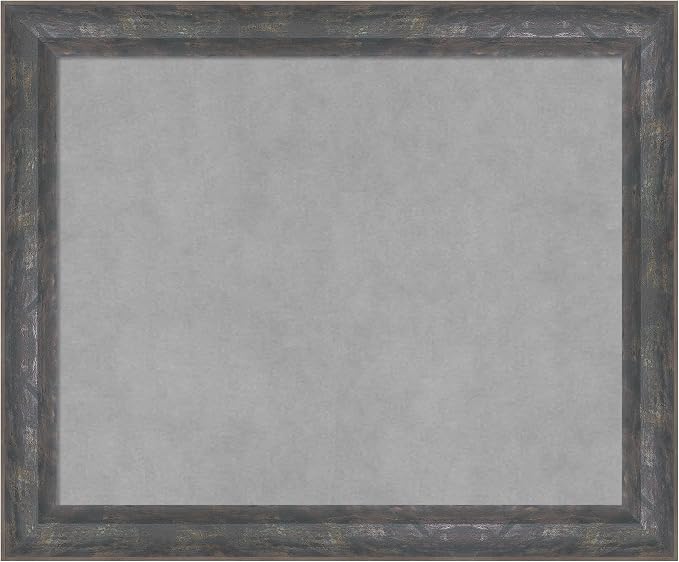 Amanti Art Grey Framed Magnetic Board 19x23 Small Vision Board by AmantiArt