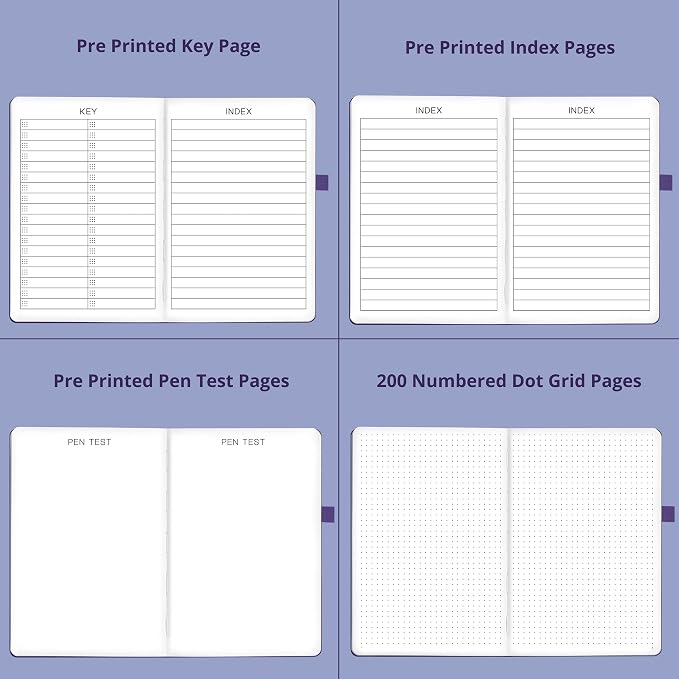 VIVID SCRIBBLES Dotted Journal – 140gsm Bleed Proof Thick White Paper – 200 - Image 7