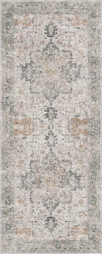 GENIMO Runner Rug 2x6 Non Slip Machine Washable Vintage Hallway Runner Rug - Image 7