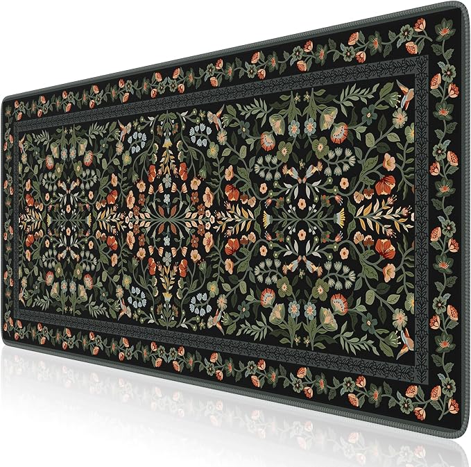 iCasso Desk Mat for Keyboard and Mouse, Large Mouse Pad, Desk Pad Mat, - Image 2