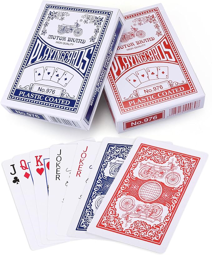 LotFancy Playing Cards, 2 Pack, Decks of Cards, Poker Size Standard Index by LotFancy