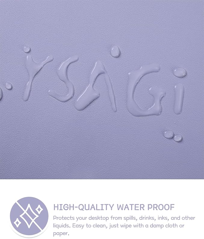 YSAGi Non-Slip Leather Desk Pad XL Size, Waterproof Laptop Computer Desk - Image 4