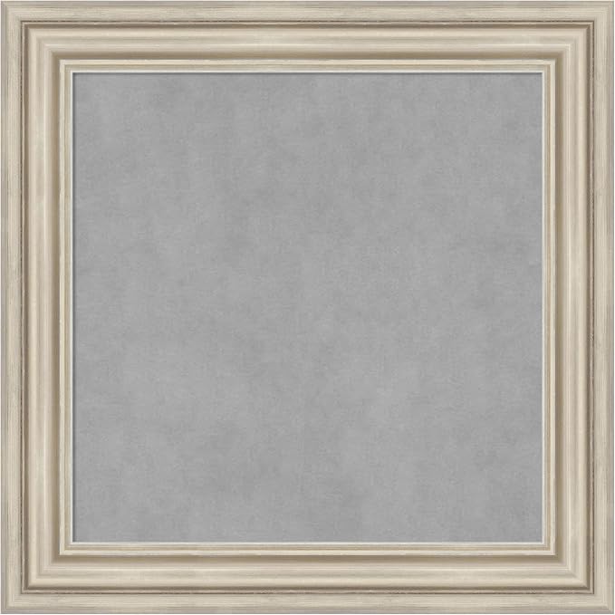 Amanti Art Silver Framed Magnetic Board 26x26 Medium Vision Board by AmantiArt