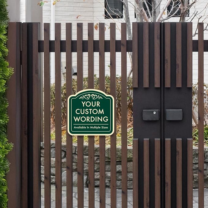 Custom Decorative Outdoor Metal, Personalized Aluminum, Customized Driveway - Image 7