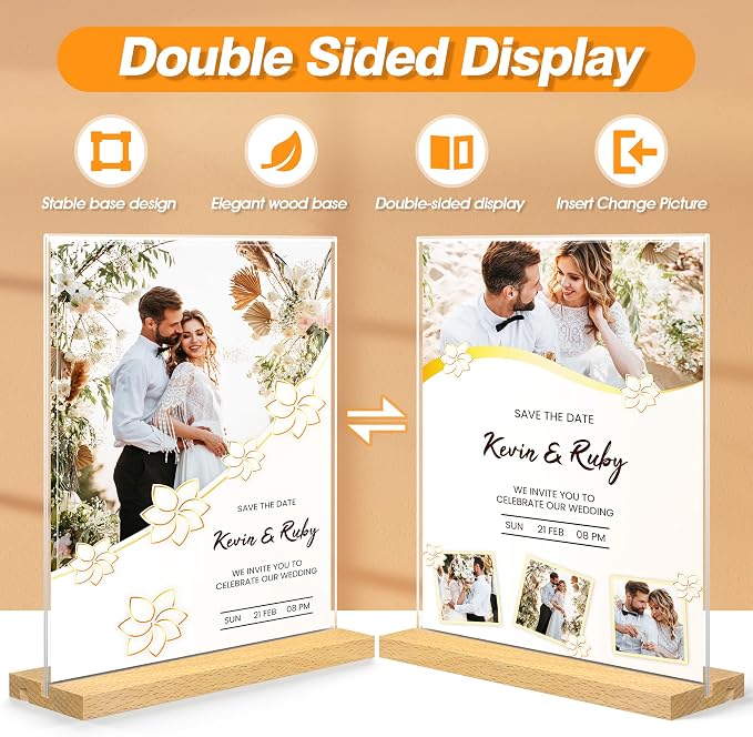 8.5 x 11 Acrylic Sign Holder - Image 4