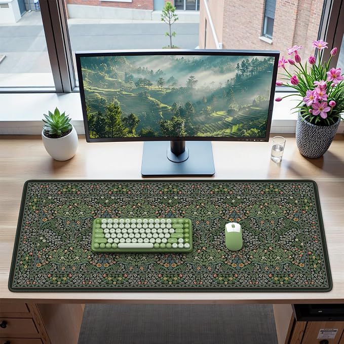 iCasso Big Mouse Pad, Desk Pad Mat, Full Desk Large Mousepad, Anti-Slip Smooth - Image 7