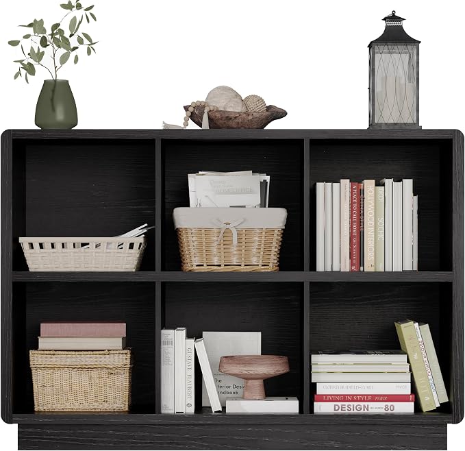 ChooChoo 6 Cube Storage Organizer, Wooden Bookcase - Image 4