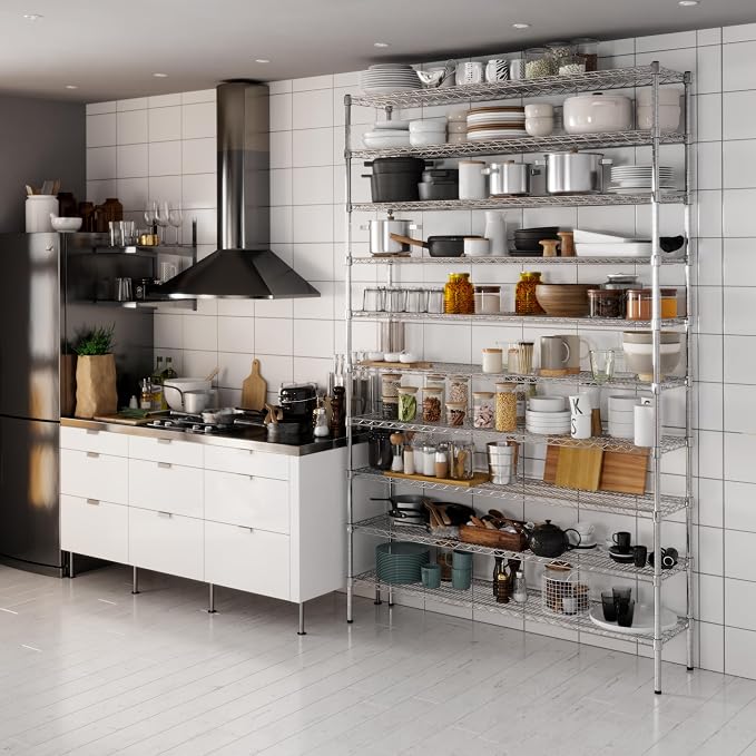 Regal Altair 14" Deep x 60" Wide x 96" Height Wire Shelving Kit | 10-Tier | NSF - Image 6