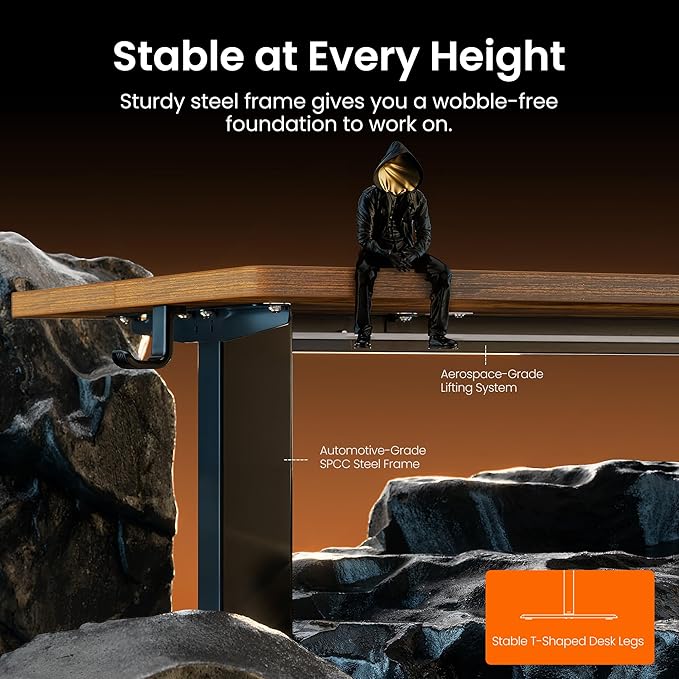 ErGear Electric Standing Desk, 44 x 24 Inches Height Adjustable Stand up Desk - Image 5
