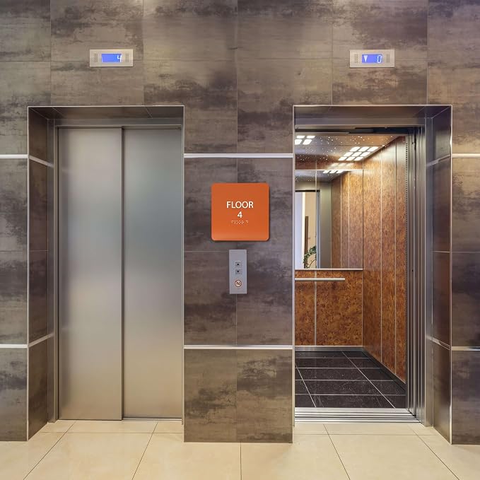 Royal ADA Floor 4 Sign with Braille – Made from Durable Acrylic and Ready to - Image 5