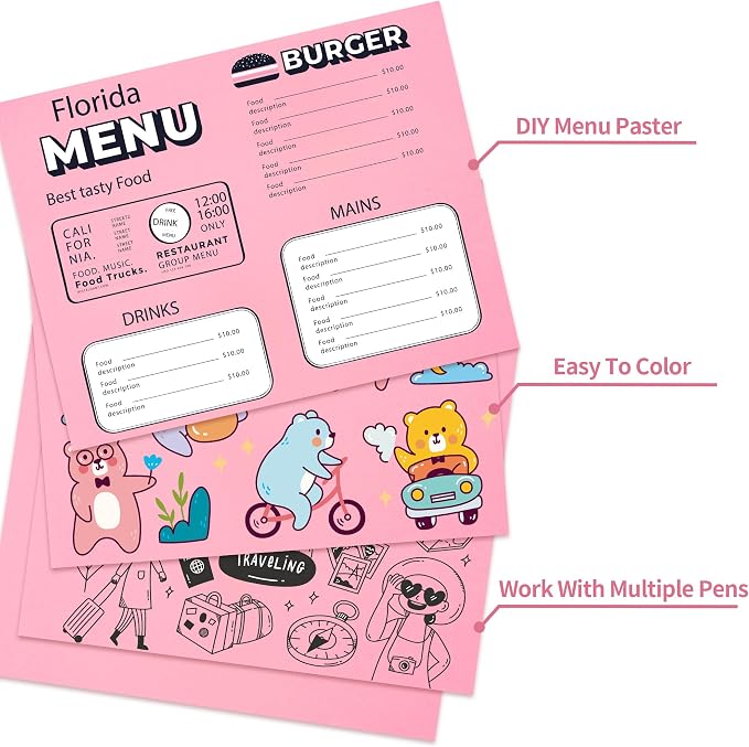 25 Sheets Pink Cardstock - Image 4