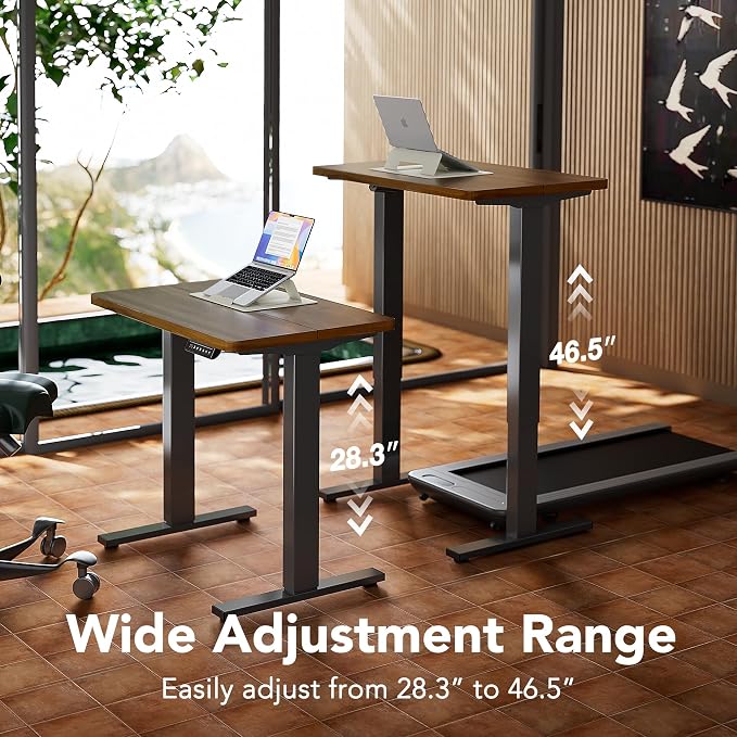 HUANUO 43 x 24 inch Electric Standing Desk Adjustable Height, 4 Memory Height - Image 5