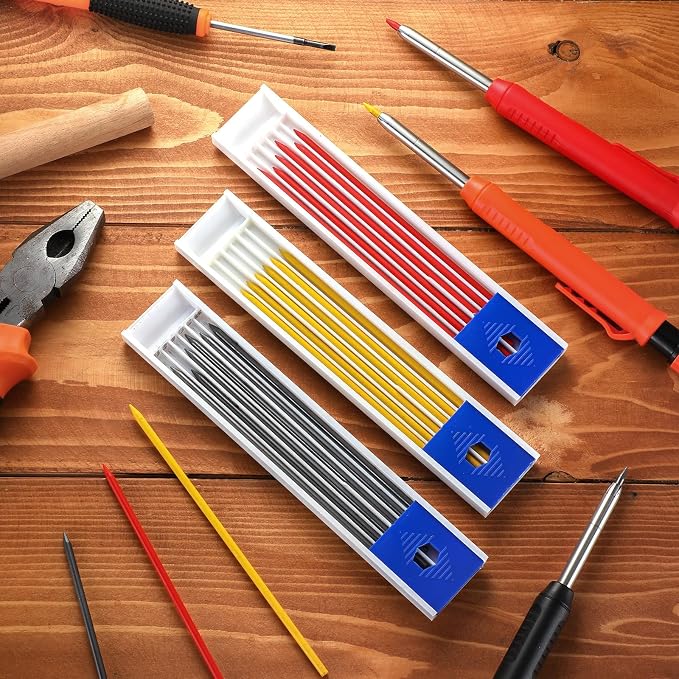 Zhehao 120 Pieces 2.8 mm Carpenter Pencils Lead Refills HB Refill - Image 4