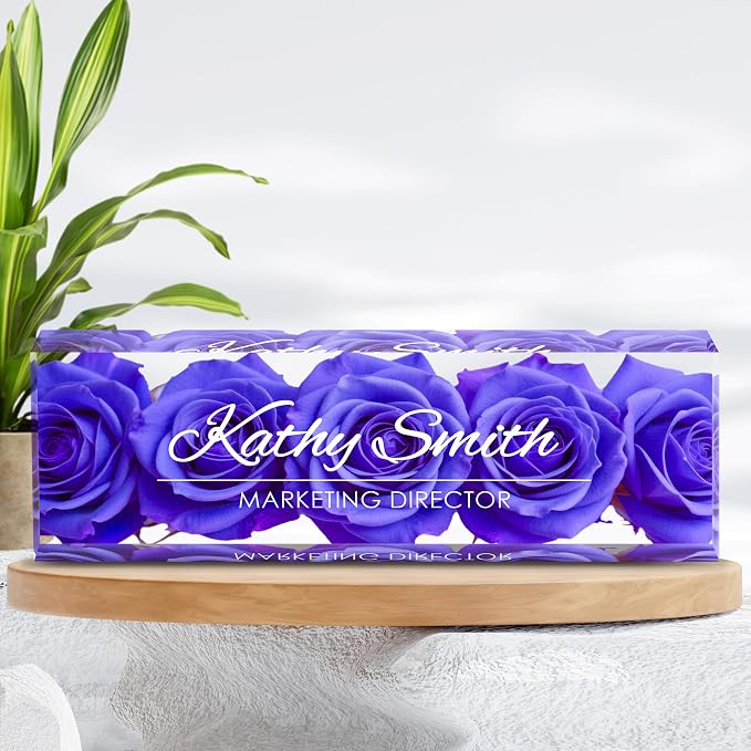 Personalized Name Plate for Desk, Custom Desk Name Plate, Acrylic Name Plate - Image 7