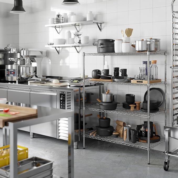 Regal Altair 21" Deep x 42" Wide x 54" Height Wire Shelving Kit | 4-Tier | NSF - Image 5