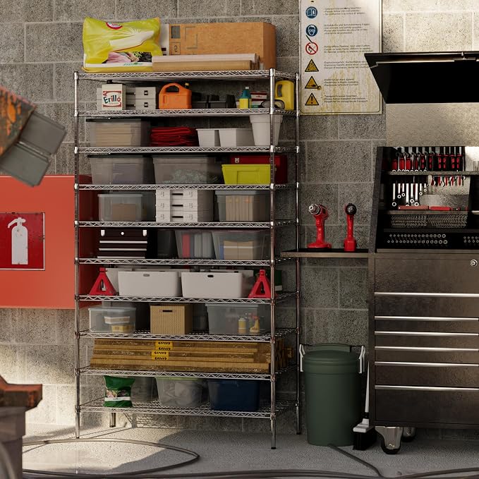 Regal Altair 24" Deep x 48" Wide x 86" Height Wire Shelving Kit | 10-Tier | NSF - Image 5