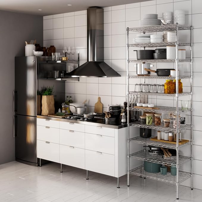 Regal Altair 18" Deep x 30" Wide x 86" Height Wire Shelving Kit | 10-Tier | NSF - Image 2