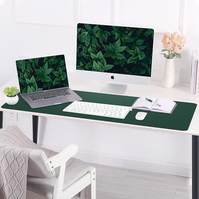 Leather Desk pad Protector, Large Desk mat - Image 5