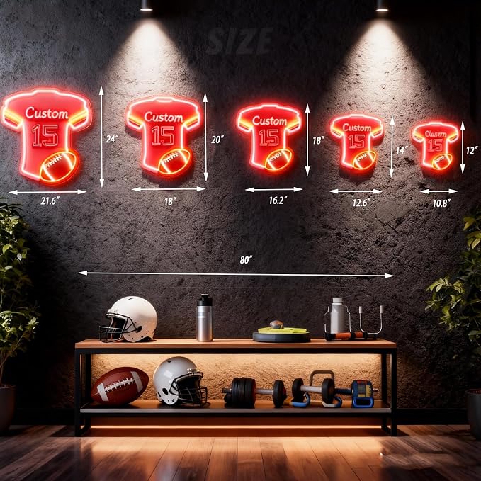 Custom Football Jersey Neon Signs - Image 5