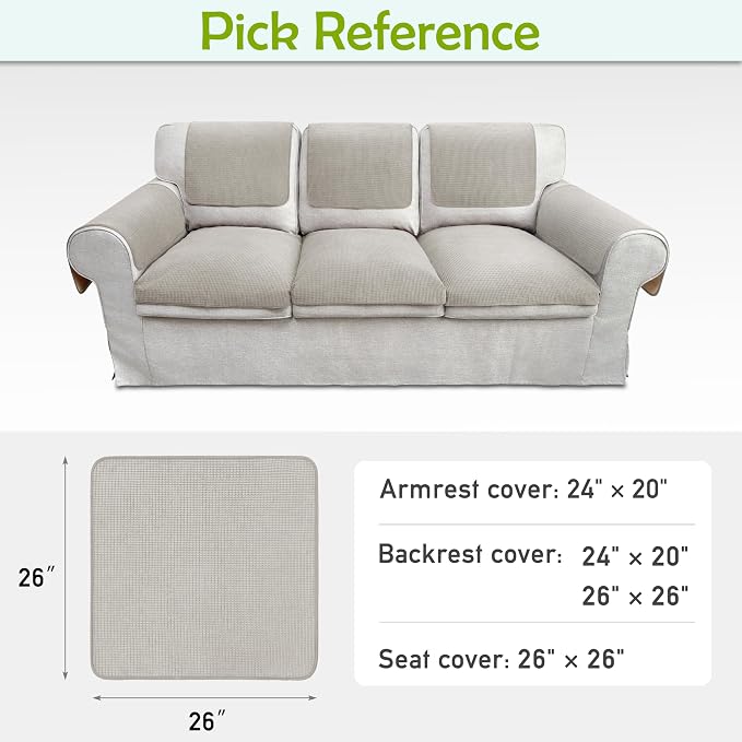 Couch Arm Covers, Sofa Arm Covers, Waterproof Armrest Covers - Image 6