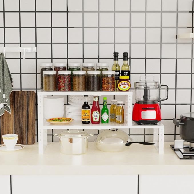 Jojocross Expandable Stackable Spice Rack Organizer - Image 3
