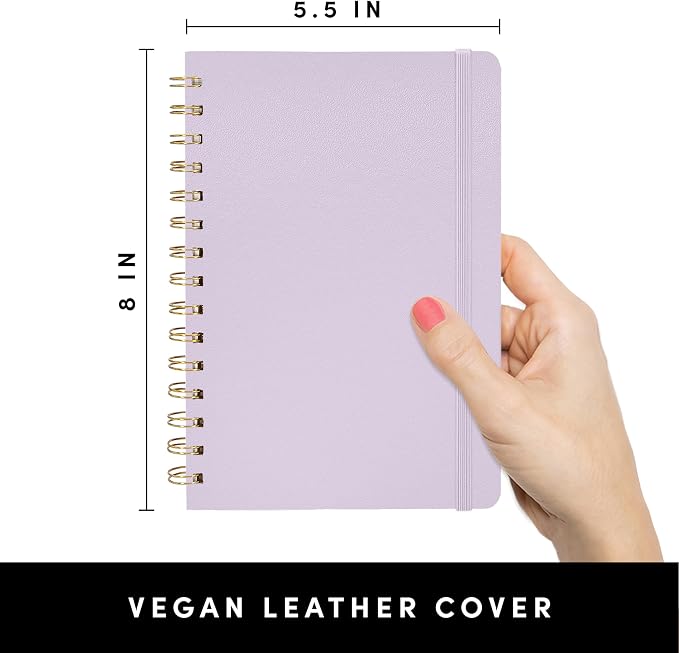 PAPERAGE Graph Paper Spiral Notebook & Journal, 160 Pages, Medium 5.5 inches x - Image 2