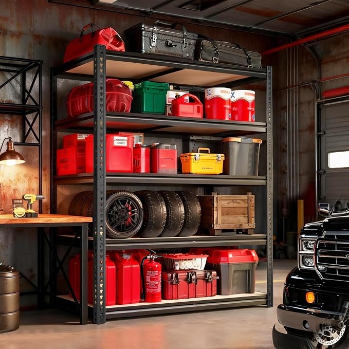 ZEUKMXOO Garage Racks for Storage，5-Tier Adjustable Garage Shelving Storage - Image 9