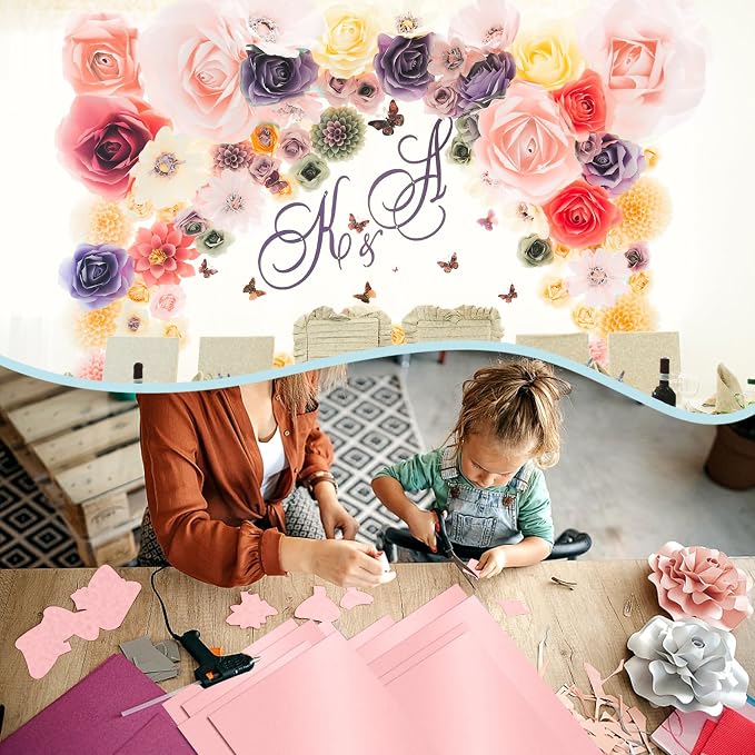 24 Sheets Pink Shimmer Cardstock 8.5 x 11 Iridescent Paper, Goefun 80lb Card - Image 7
