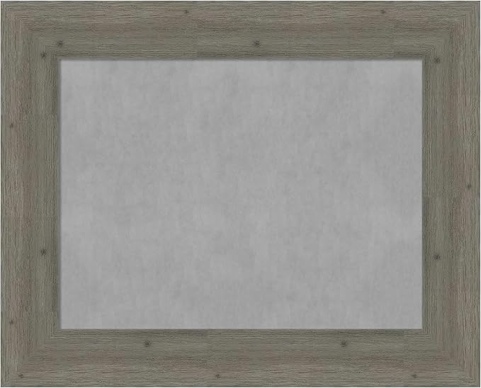 Amanti Art Grey Framed Magnetic Board 25x31 Medium Vision Board by AmantiArt