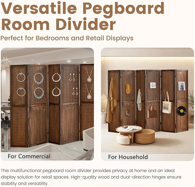Aleesing 6 Panel Pegboard Display - Image 5