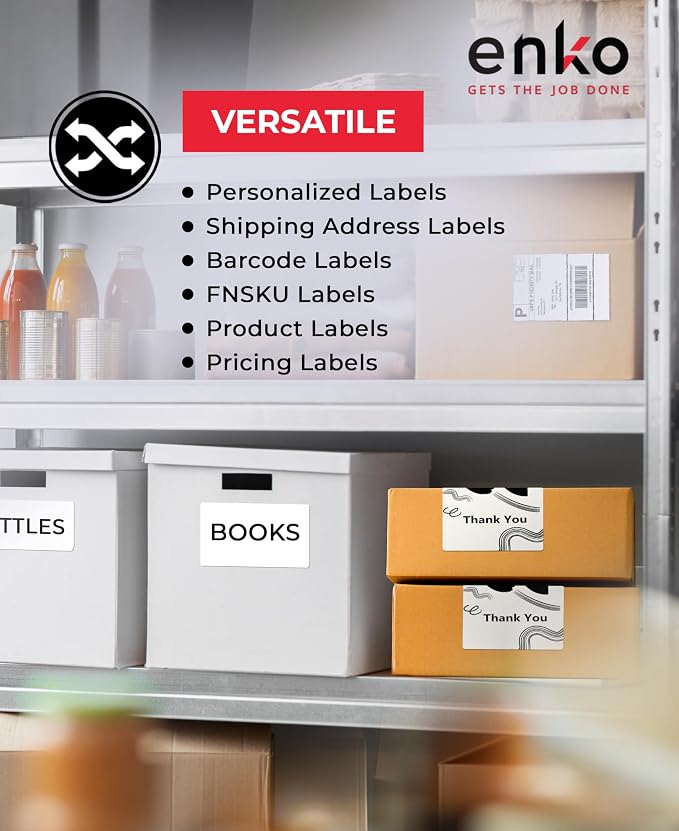 enKo Compatible Zebra 4x6 Label and Dymo Labels 1744907 - Image 5