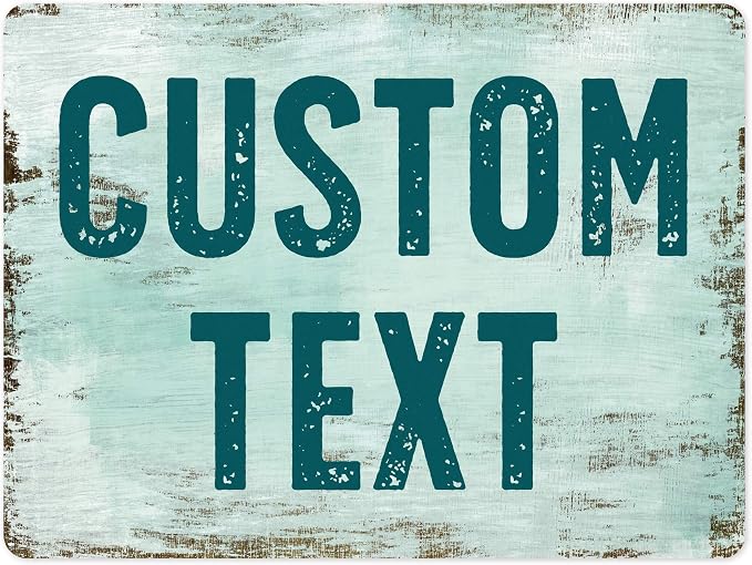 Custom Sign, Custom Street Sign, 11 Font Colors, 13 Font Styles, 4 Hole Options by MySignCenter