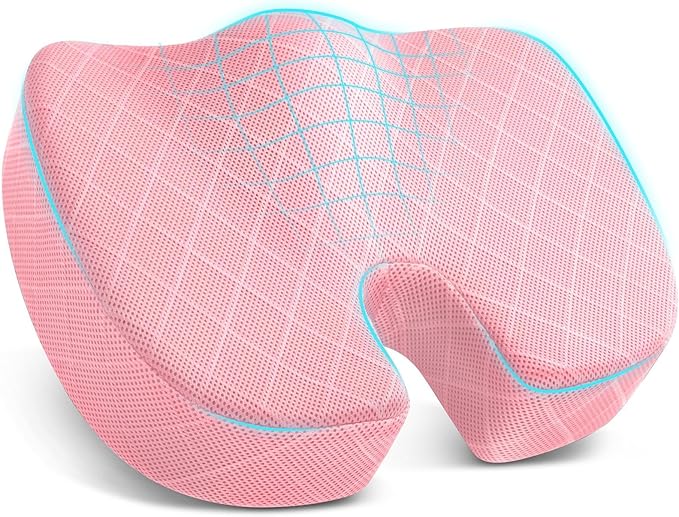 TushGuard Office/Car Seat Cushion, Non-Slip Sciatica & Back Coccyx Tailbone by TushGuard