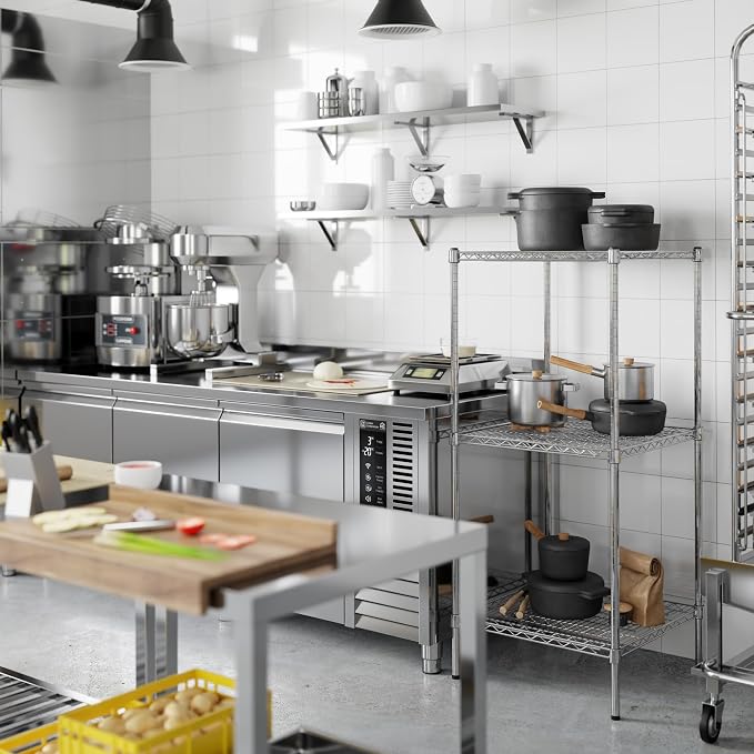 Regal Altair 24" Deep x 24" Wide x 54" Height Wire Shelving Kit | 3-Tier | NSF - Image 7