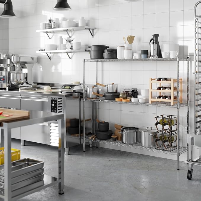 Regal Altair 14" Deep x 60" Wide x 54" Height Wire Shelving Kit | 3-Tier | NSF - Image 7