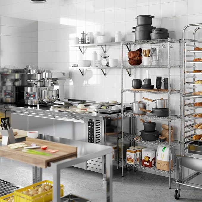 Regal Altair 14" Deep x 30" Wide x 74" Height Wire Shelving Kit | 6-Tier | NSF - Image 5