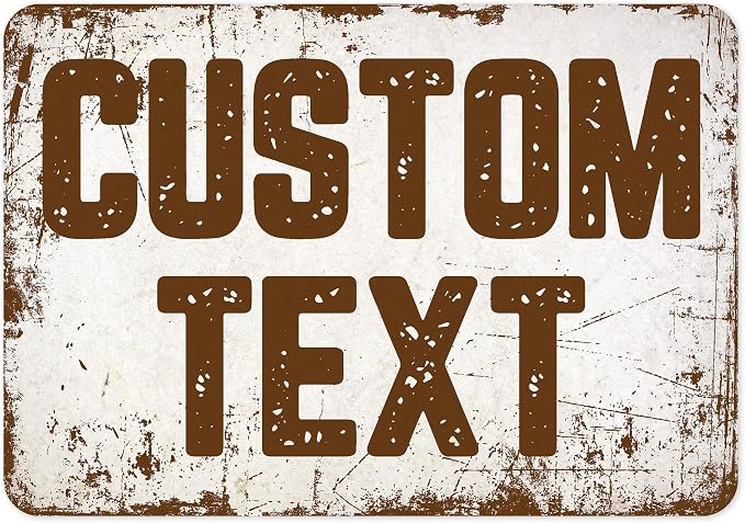 Custom Sign, Custom Street Sign, 11 Font Colors, 13 Font Styles, 4 Hole Options by MySignCenter
