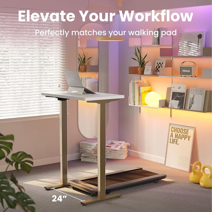 HUANUO 32" Small Electric Standing Desk Adjustable Height, 4 Memory Height - Image 8