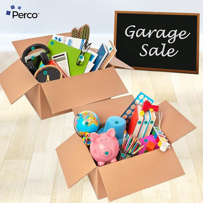 Perco Teal 1-Inch Perforated Circle Dot Sticker Labels — 10 Rolls, 000 Round - Image 7
