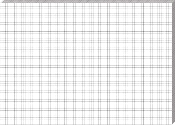 Fuyoooo 25 Sheet Graph Paper Pad 24" x 17" Large Graph 1" and 1/4" Ruled Grid by Fuyoooo