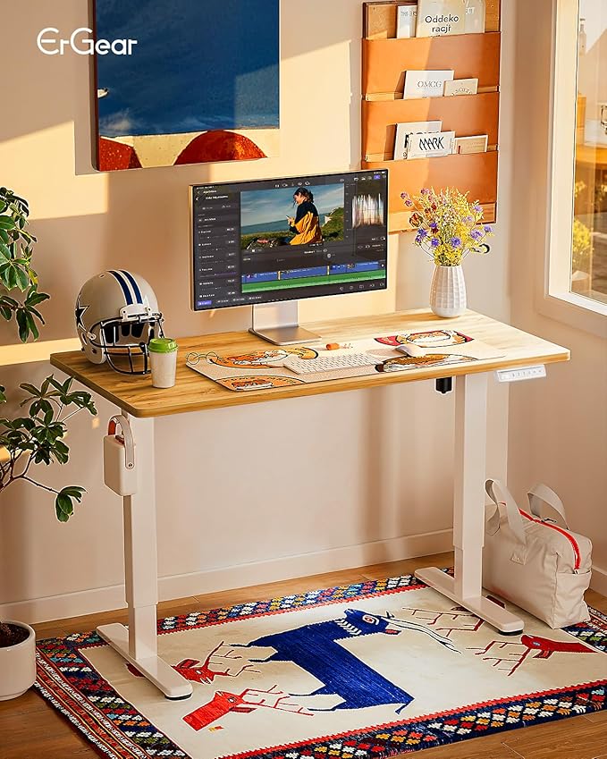 ErGear Height Adjustable Electric Standing Desk, 48 x 24 Inches Sit Stand up - Image 2