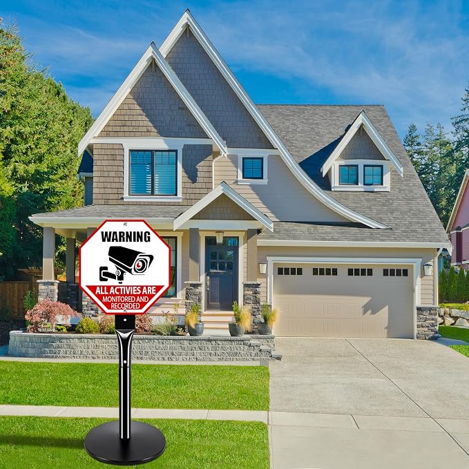 VAIIGO Heavy Duty Parking Sign Post Stand 49", 20lbs Cast Iron Base Sign Post - Image 8