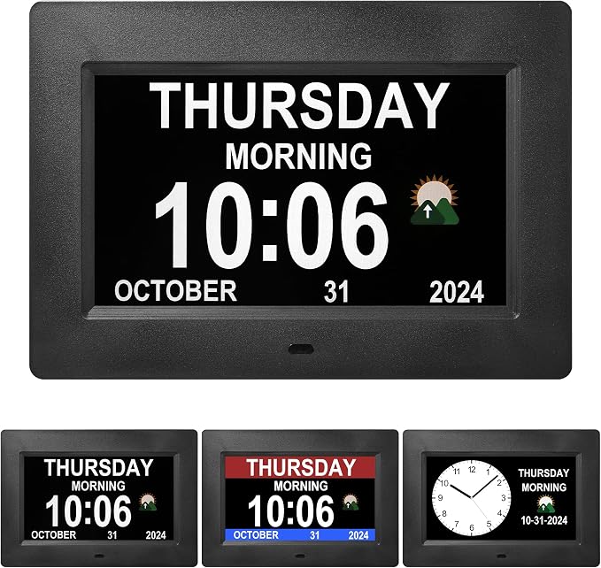 Memwake 7-Inch Digital Watch, Large Font Display, 3 Display Modes, Many Alarms by Unknown