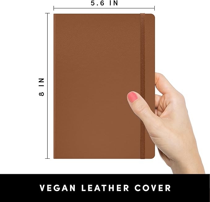 PAPERAGE Blank Journal Notebook, 160 Pages, Medium 5.6 inches x 8 inches - Image 2