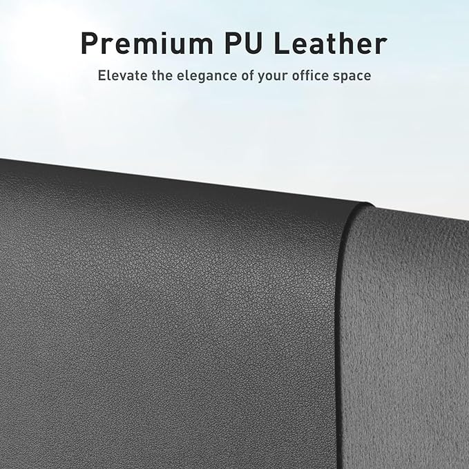 Aothia Leather Desk Pad Protector, Mouse Pad, Office Desk Mat, Non-Slip PU - Image 2