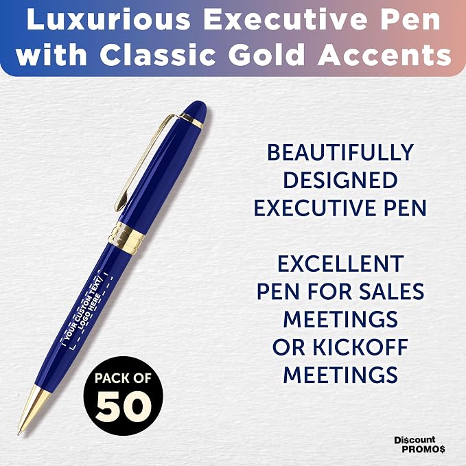 DISCOUNT PROMOS 50 Ultra Executive Pens Pack - Image 3