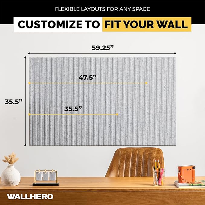 Office Cork Board, Tac Board, Large Felt Board, Wall Protector - Image 4