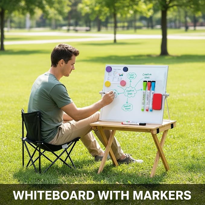 MXG 12x16 Inch Double Sided Magnetic Dry Erase Board, Portable Desk whiteboard - Image 8