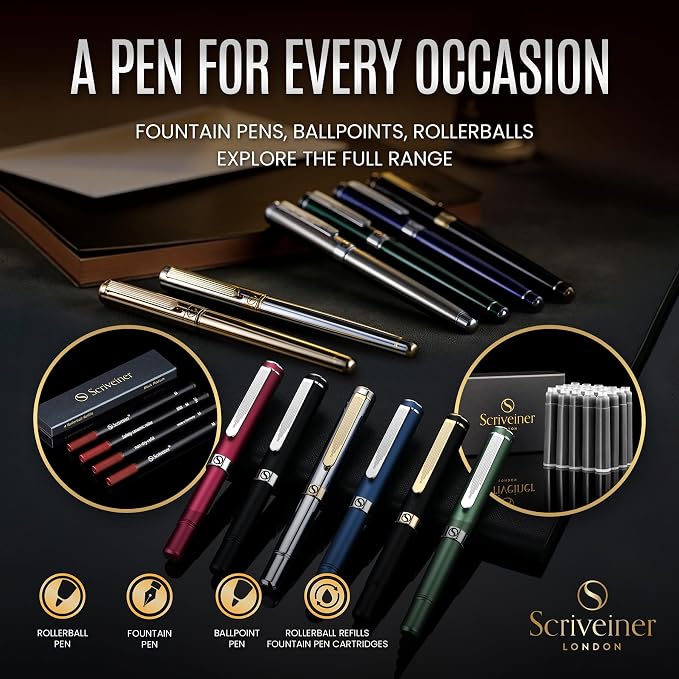 Scriveiner Stainless Steel Fountain Pen - Image 6